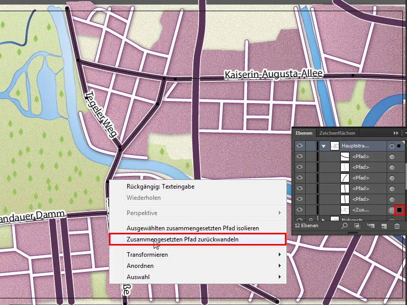 Cartography (drawing route maps) with Illustrator - Part 6