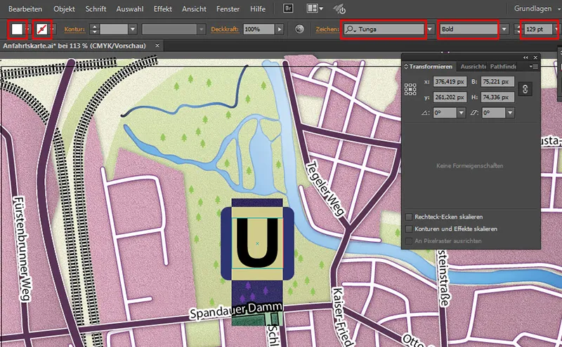 Cartography (Mapping routes) with Illustrator - Part 6