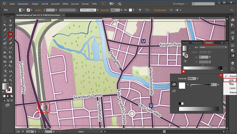 Cartography (Creating Directions Maps) with Illustrator - Part 6