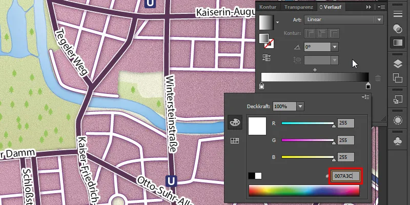 Cartography (Drawing directions maps) with Illustrator - Part 6