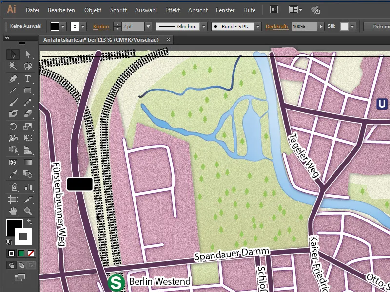 Cartographie (dessin de plans d'accès) avec Illustrator - Partie 6