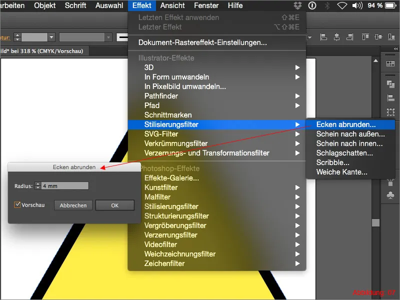 Adobe Illustrator - Construct warning signs