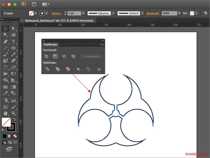 Adobe Illustrator - конструиране на предупредителни знаци