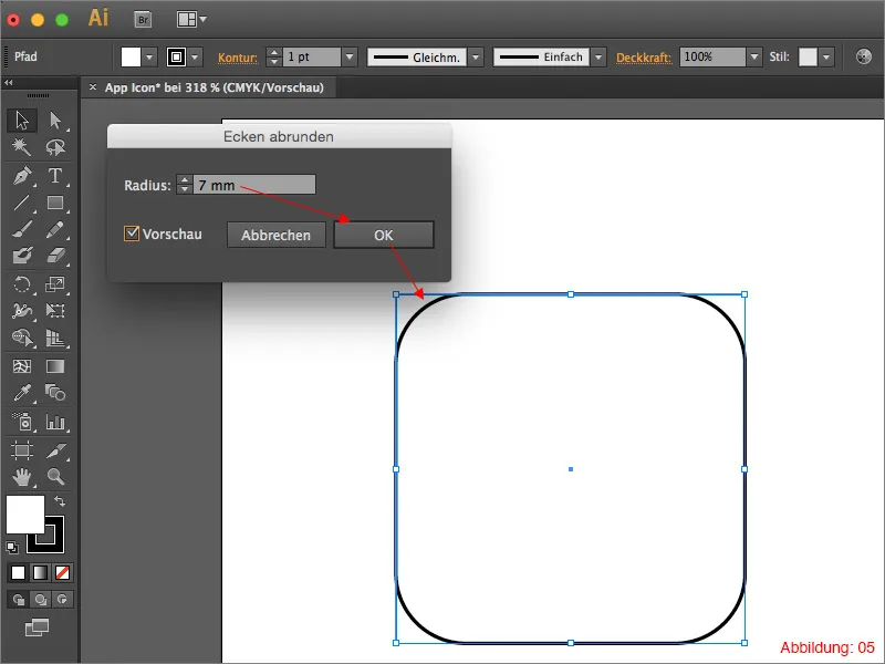 Create app icon with Adobe Illustrator.