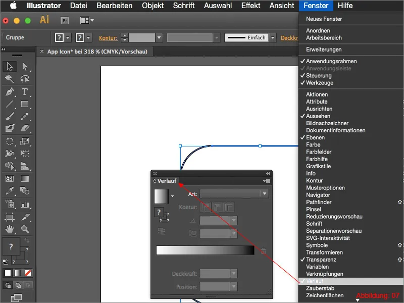 Adobe Illustrator – alkalmazásikon létrehozása