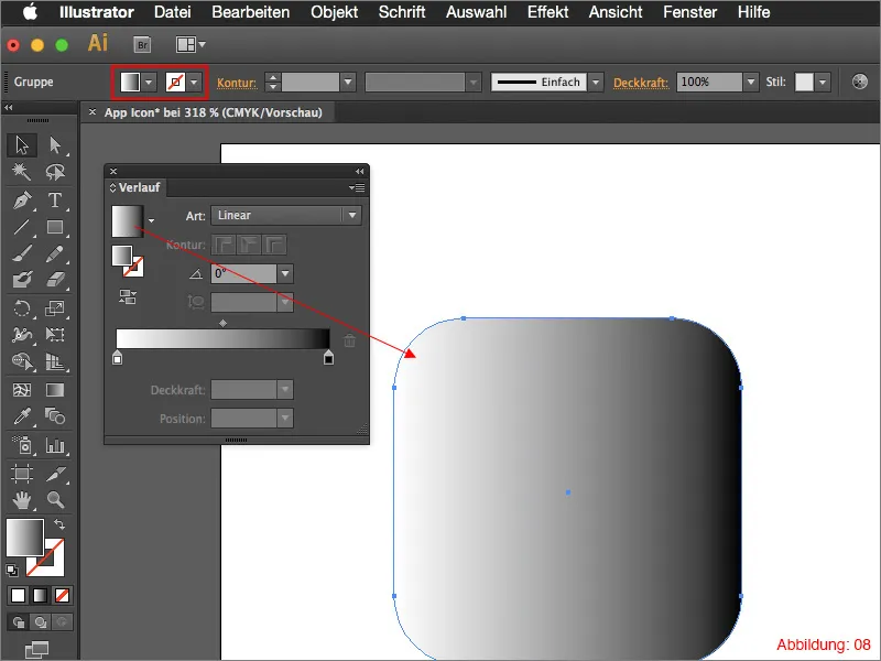 Create app icon with Adobe Illustrator.