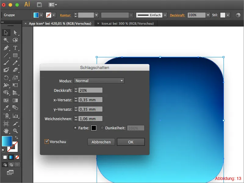 Create app icon in Adobe Illustrator.