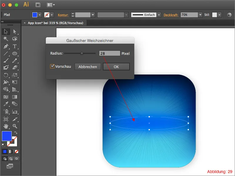 Create an app icon in Adobe Illustrator.