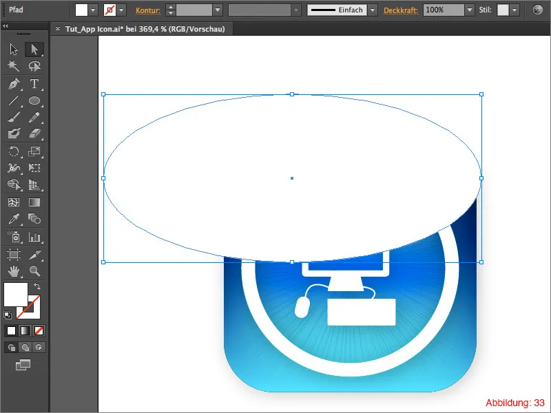 Opret app-ikon i Adobe Illustrator.