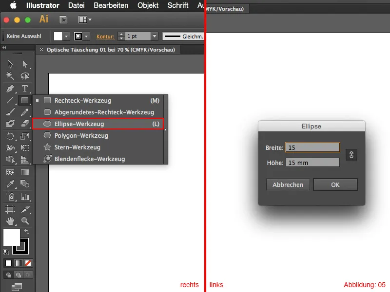 Membuat ilusi optik di Adobe Illustrator.