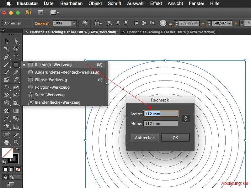 "Adobe Illustrator" - optinių iliuzijų kūrimas