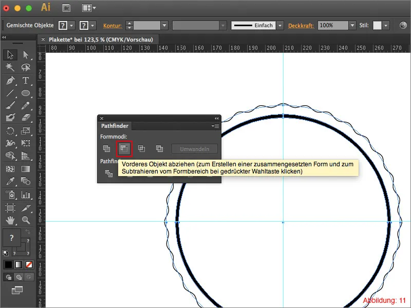 Creare una targa in Adobe Illustrator.