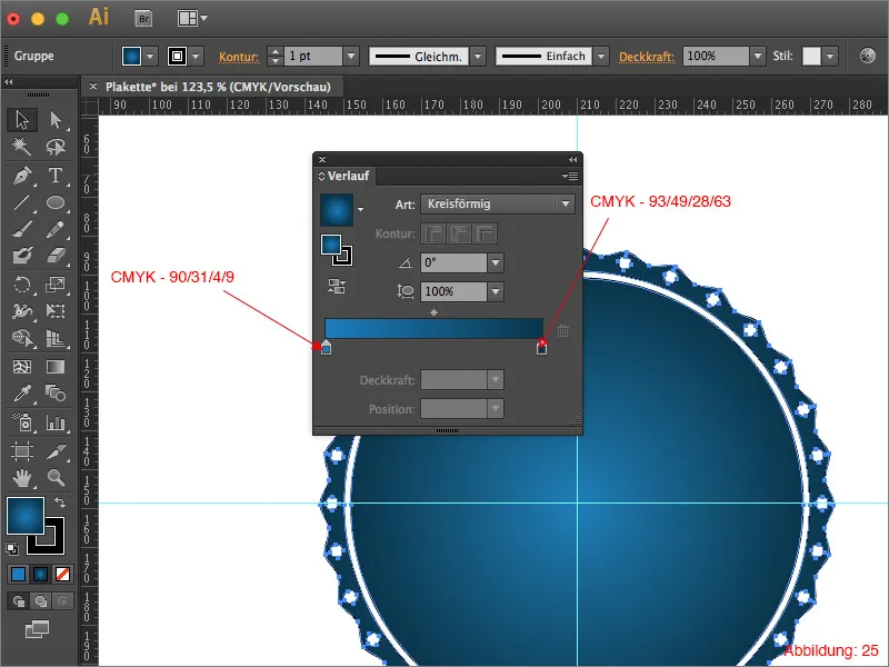 Vytvorte nálepku v Adobe Illustrator.