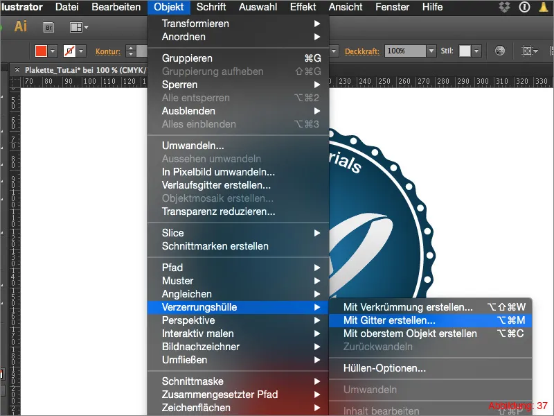 Adobe Illustrator - Creare una targhetta.