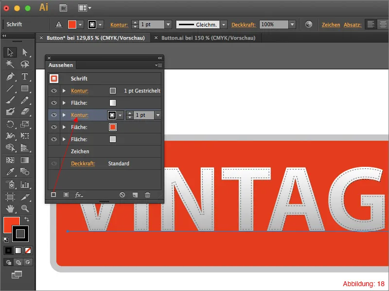 Adobe Illustrator - The power of the Appearance panel.