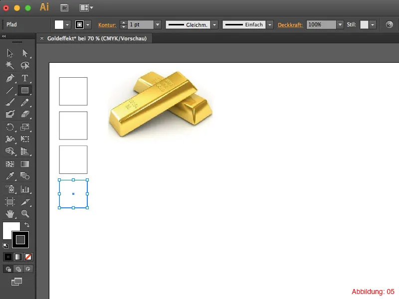 Adobe Illustrator - Guld effekt på skrift