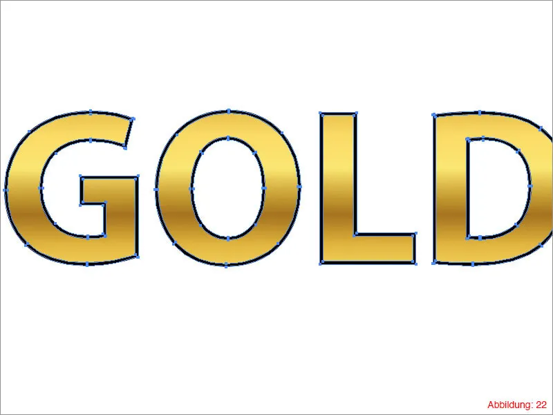 Adobe Illustrator - Guld effekt på skrift