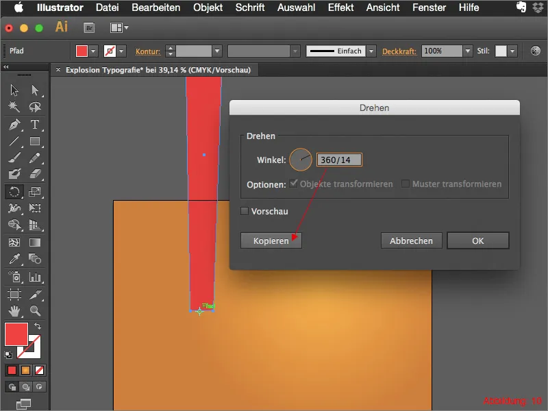 Adobe Illustrator - Testo con esplosioni