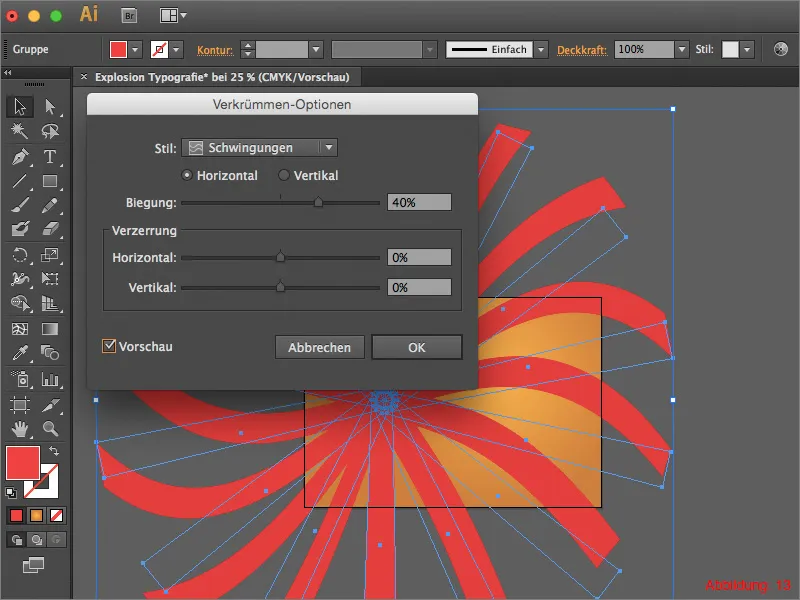 Adobe Illustrator – Patlama Metni