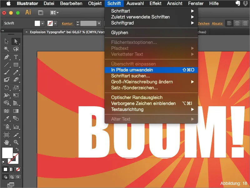 Adobe Illustrator - Explosions Text