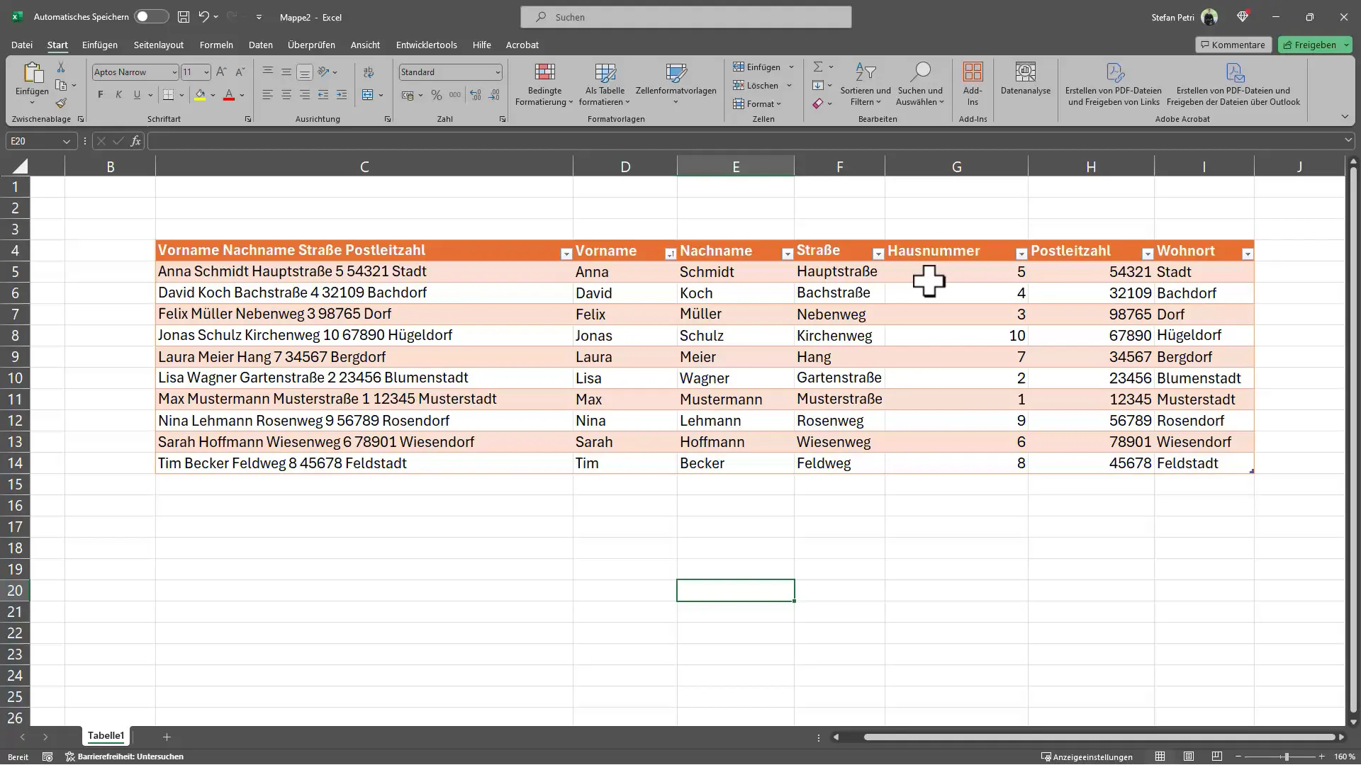 Porady dotyczące programu Excel: 03 | Tekst w kolumnach