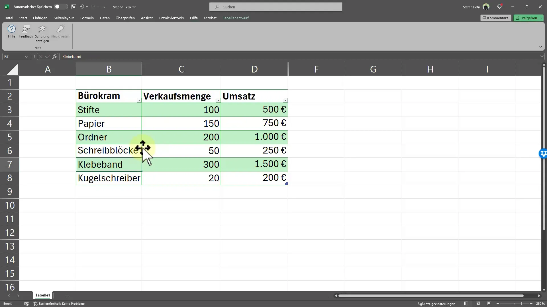 Conseils Excel : 04 | Largeur de colonne automatique