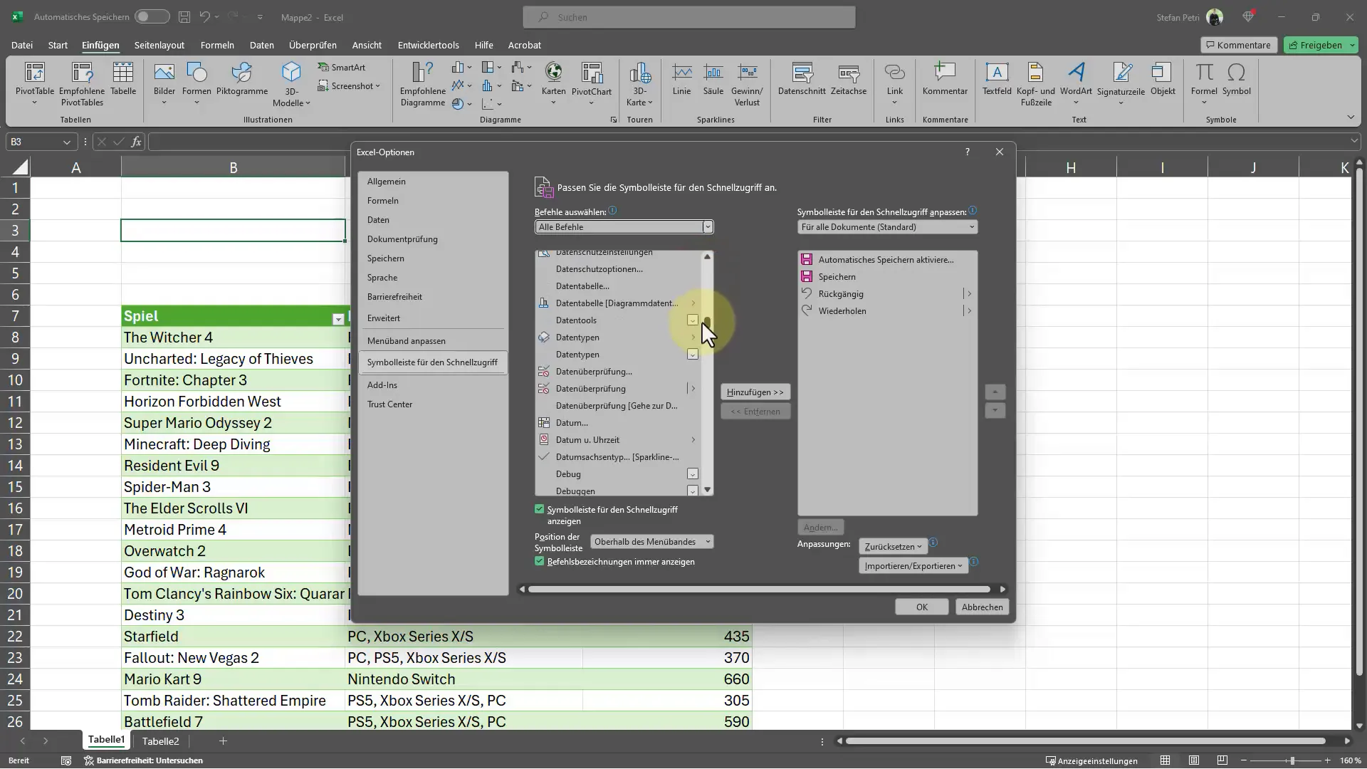 Meistere Excel mit dem Kamera-Icon - Tipps für dynamische Tabellen-Snapshots