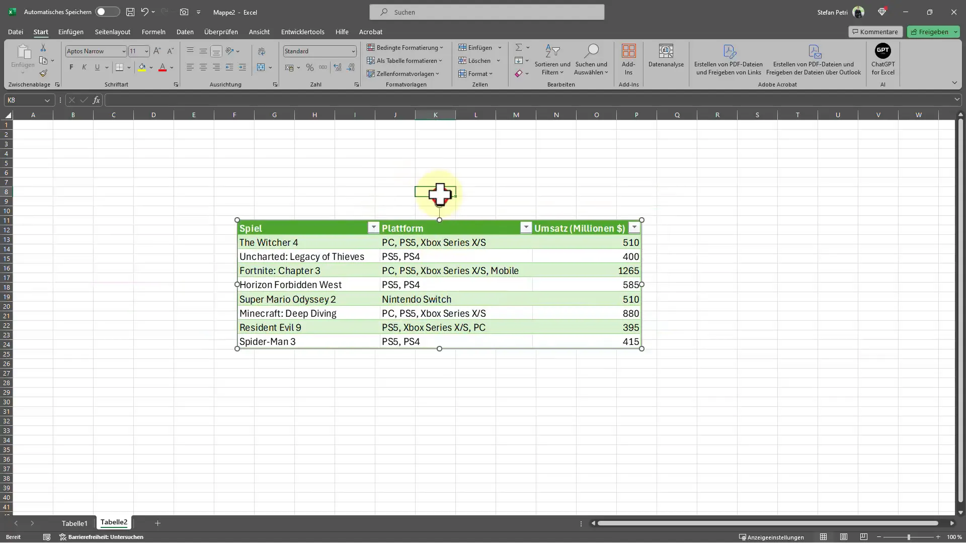 Meistere Excel mit dem Kamera-Icon - Tipps für dynamische Tabellen-Snapshots