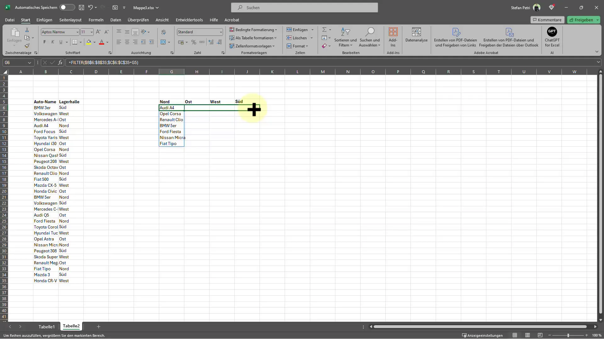 Daten effizient in Excel filtern – Ein umfassender Leitfaden