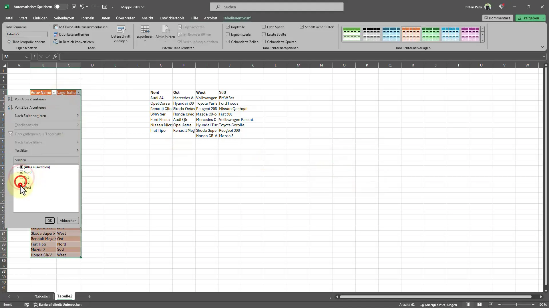 Daten effizient in Excel filtern – Ein umfassender Leitfaden