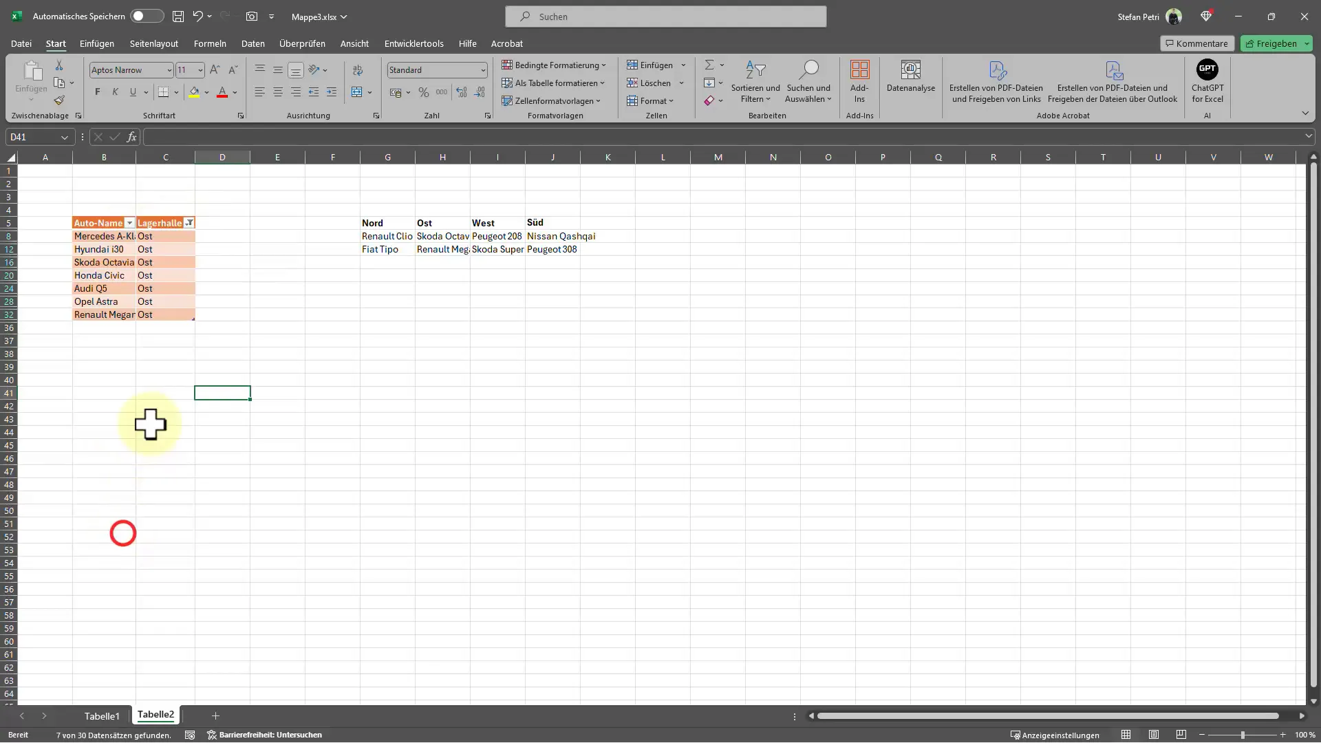 Daten effizient in Excel filtern – Ein umfassender Leitfaden