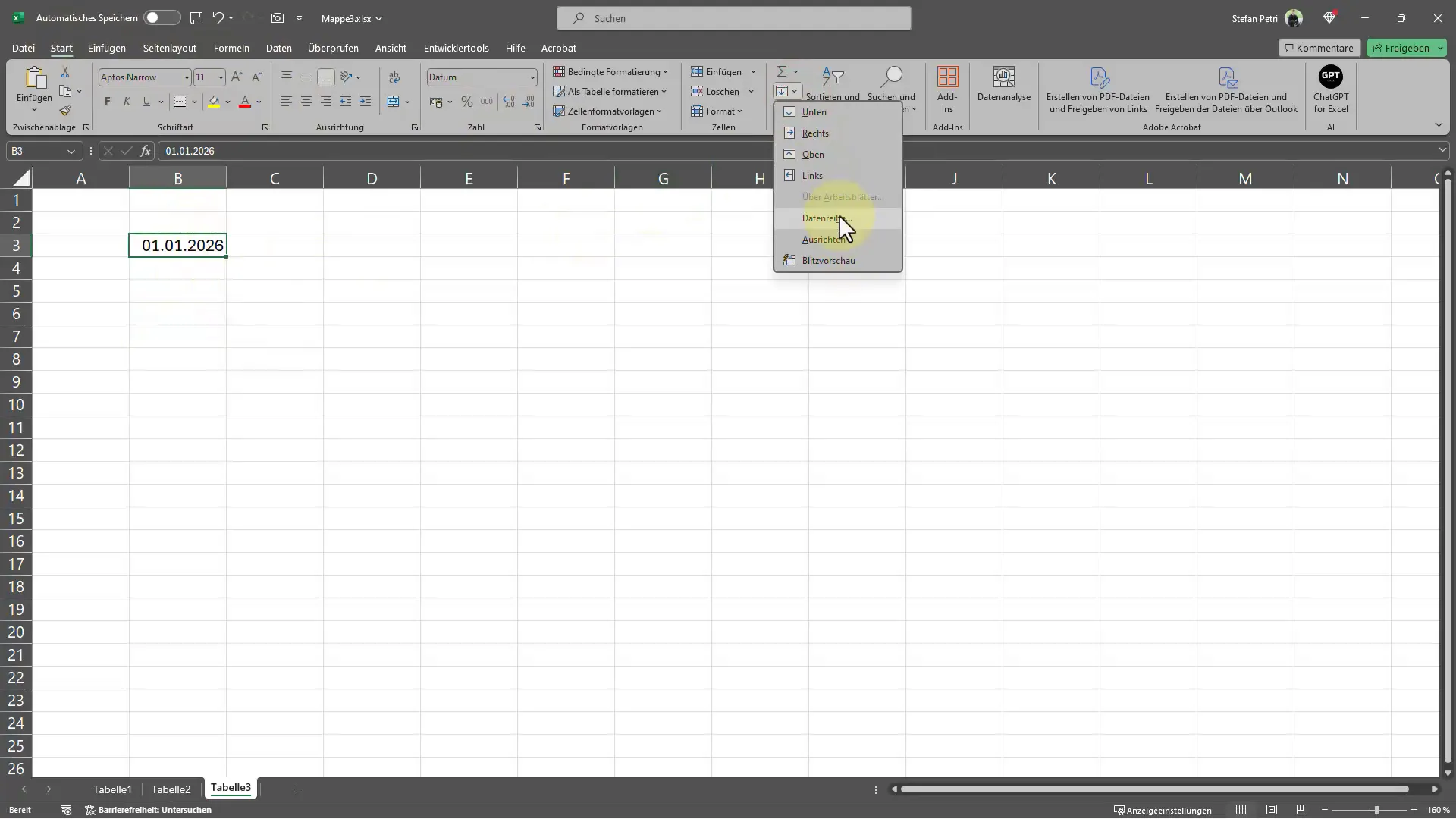 Efficient automatic filling in Excel - Your step-by-step guide