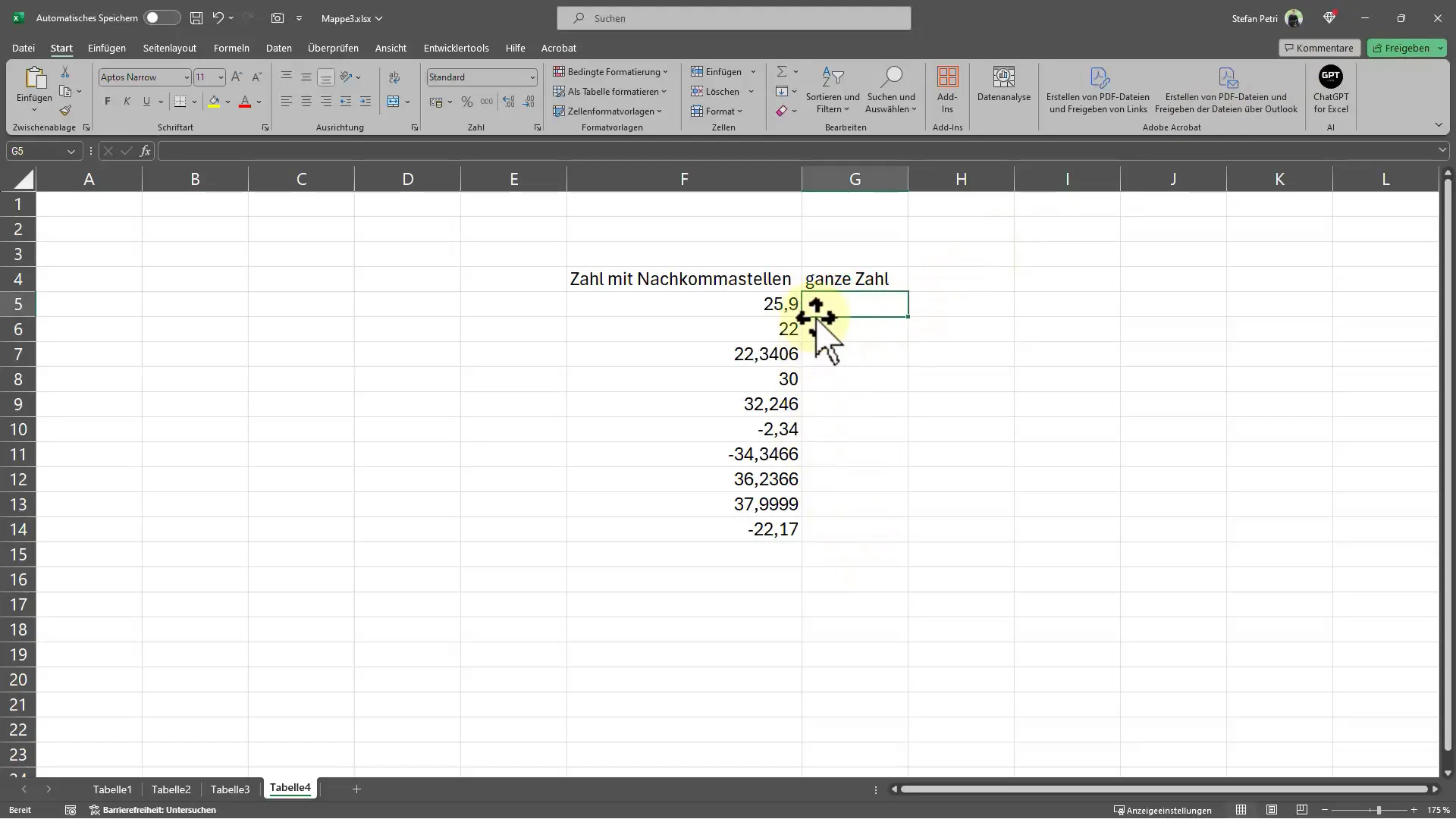 Whole numbers without decimal places in Excel - This is how it works