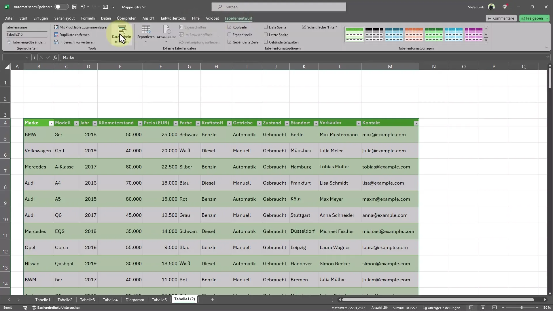 Effektives Filtern von Daten in Excel – So gehst du vor!