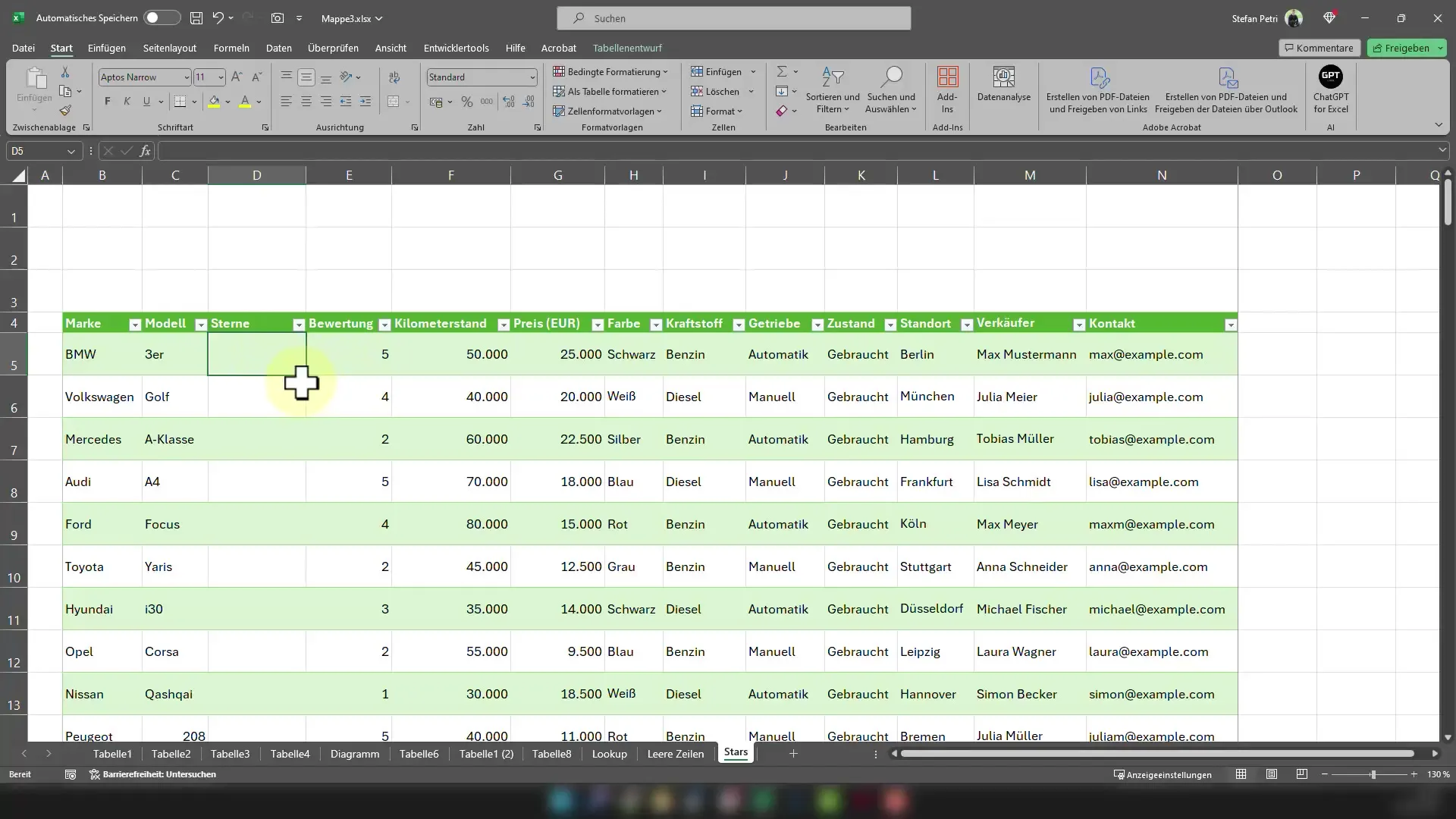 Displaying stars in Excel - Here's how!