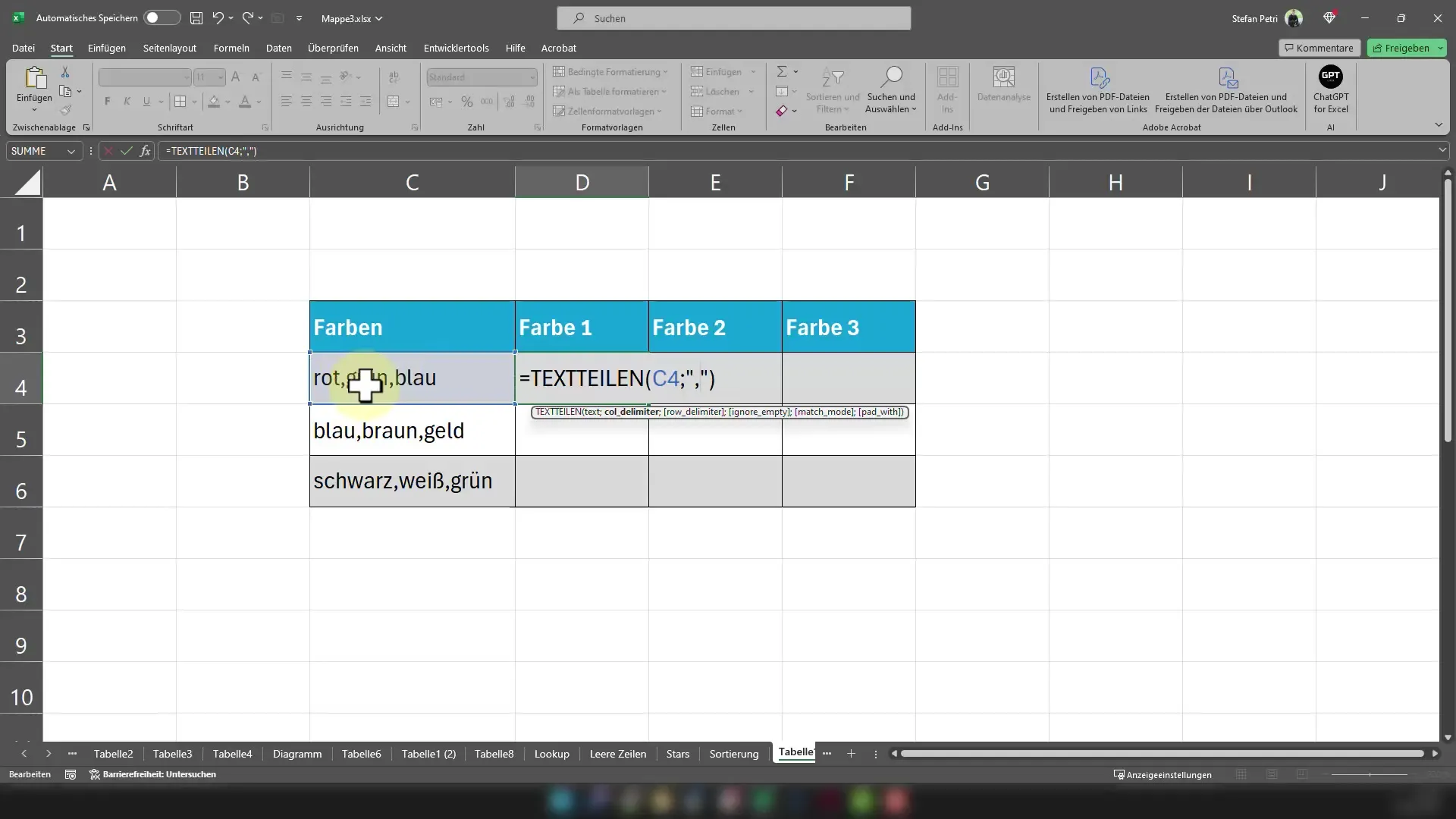 Split data quickly in Excel - A comprehensive guide