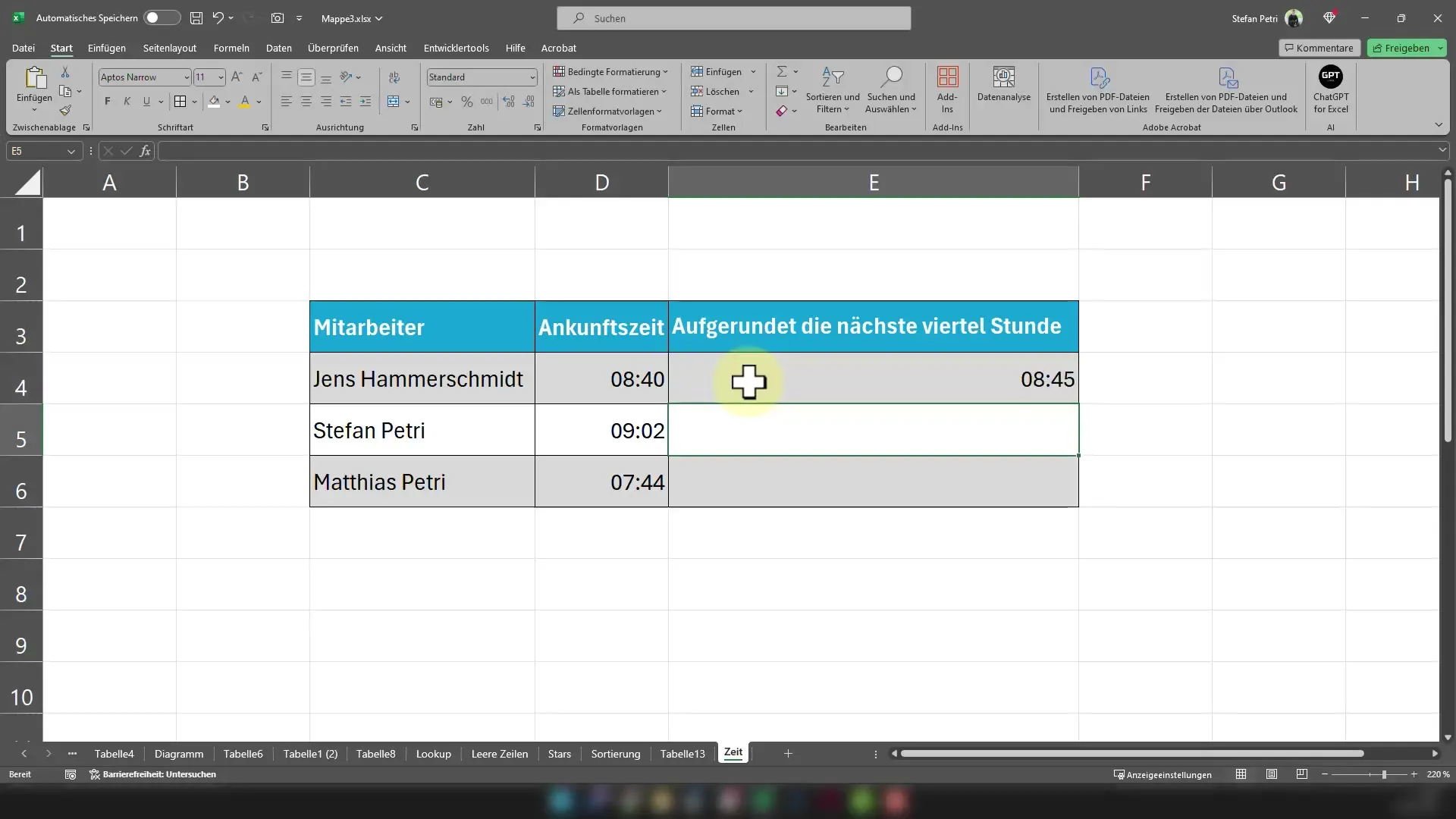 Bulatkan waktu Excel dengan mudah - begini caranya!