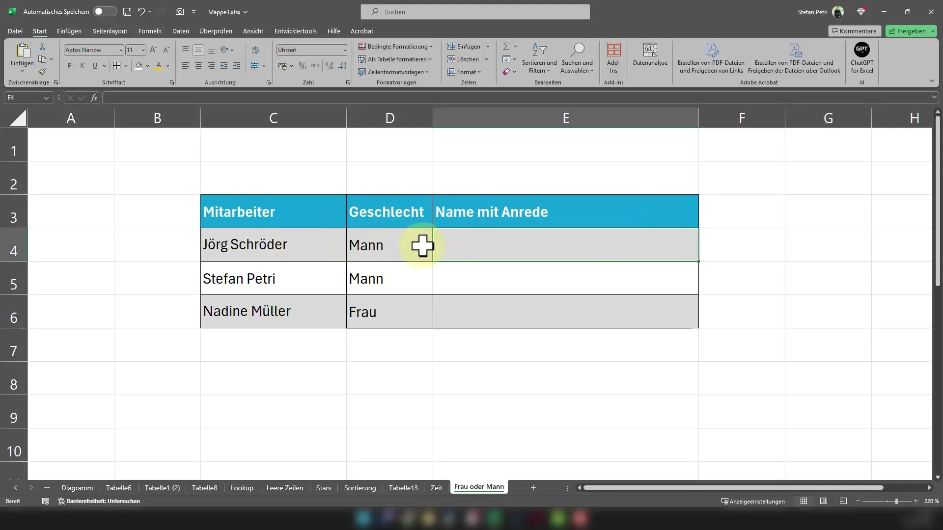 Dicas do Excel: Cumprimento perfeito através de uma função SE