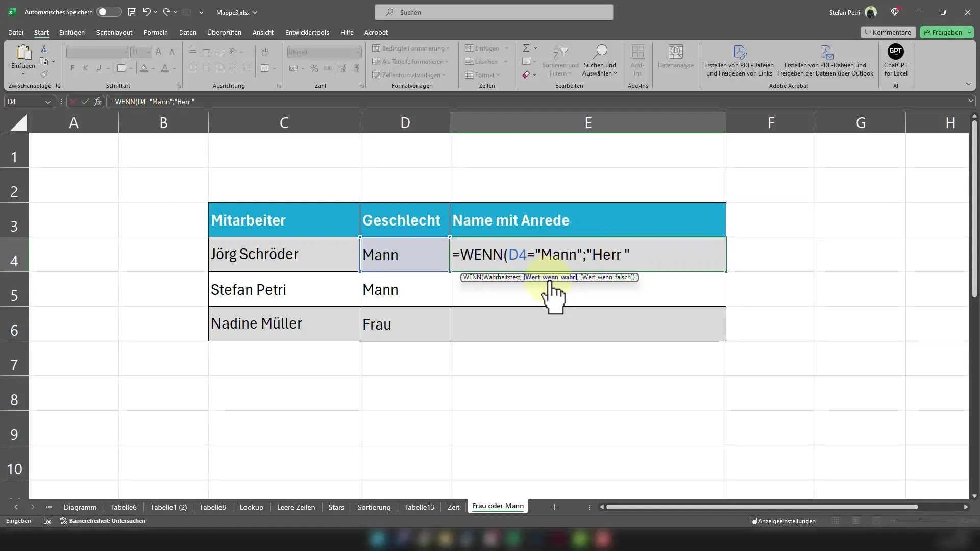 Conseils Excel : Formule SI pour une salutation parfaite