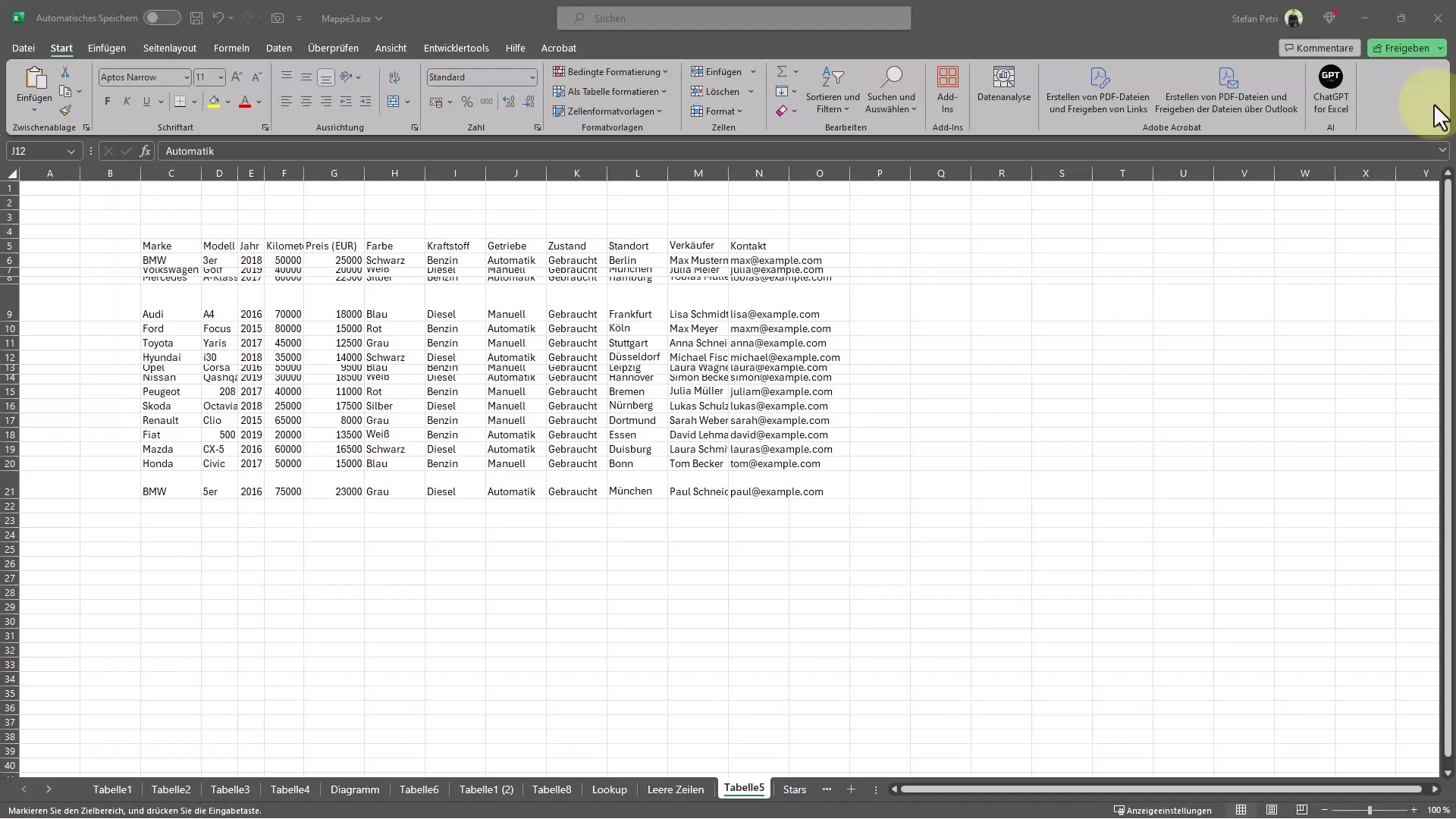 Excel tips: Format table quickly