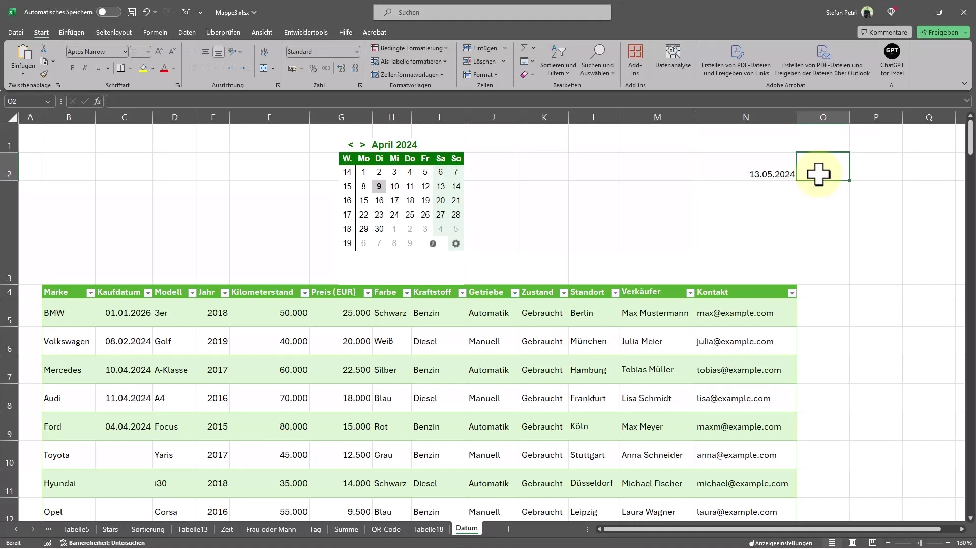 Conseils pratiques Excel pour la saisie de dates avec calendrier