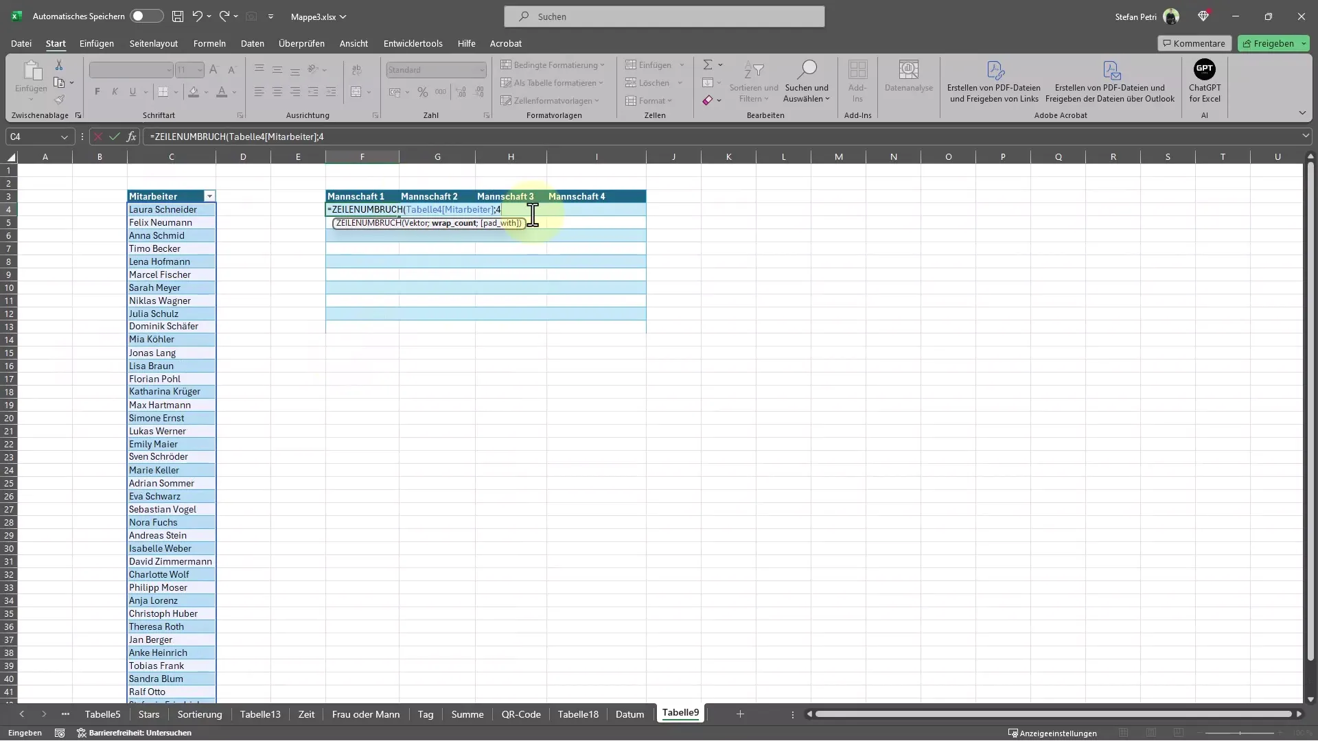 Excel effizient nutzen: So teilst du Spalten mit Leichtigkeit