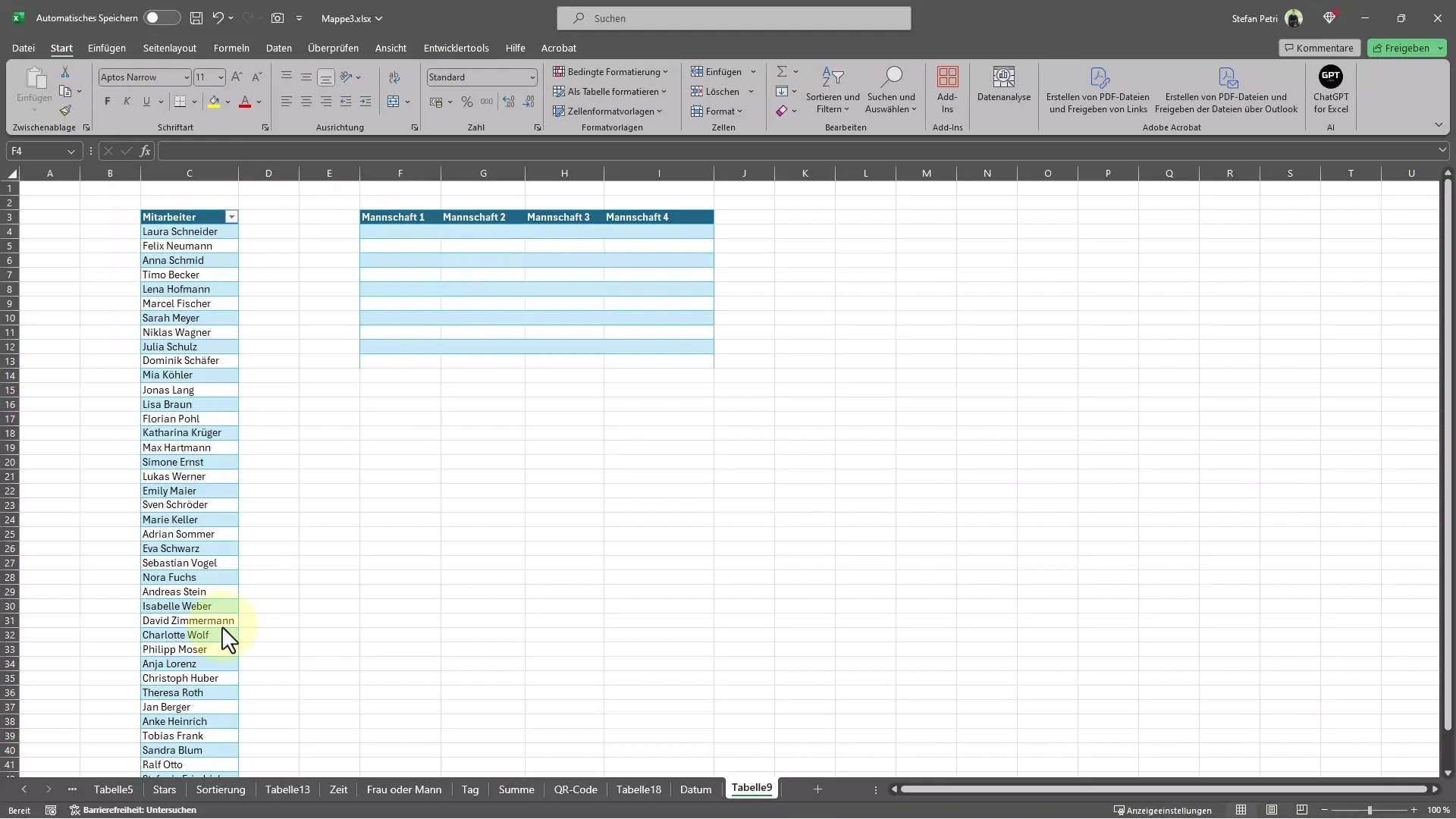 Excel'i verimli bir şekilde kullanmak: Kolaylıkla sütunları böylece soluyorsun