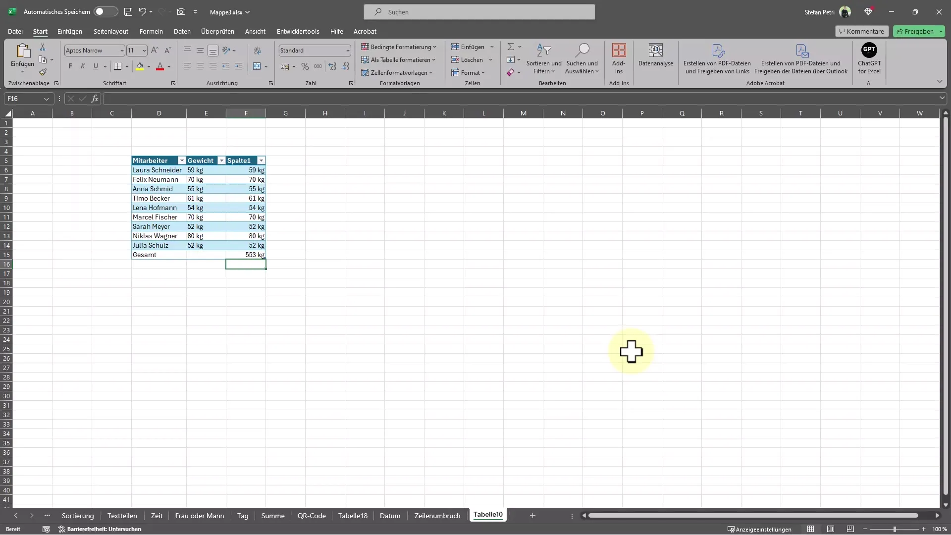 Suggerimenti su Excel - Sommare correttamente i valori con l'unità di misura