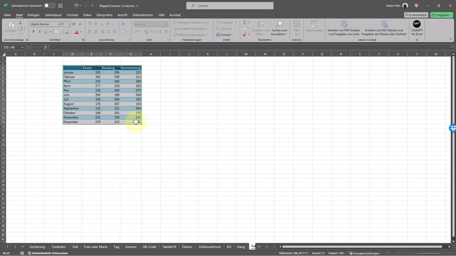 Échanger rapidement lignes et colonnes avec Excel