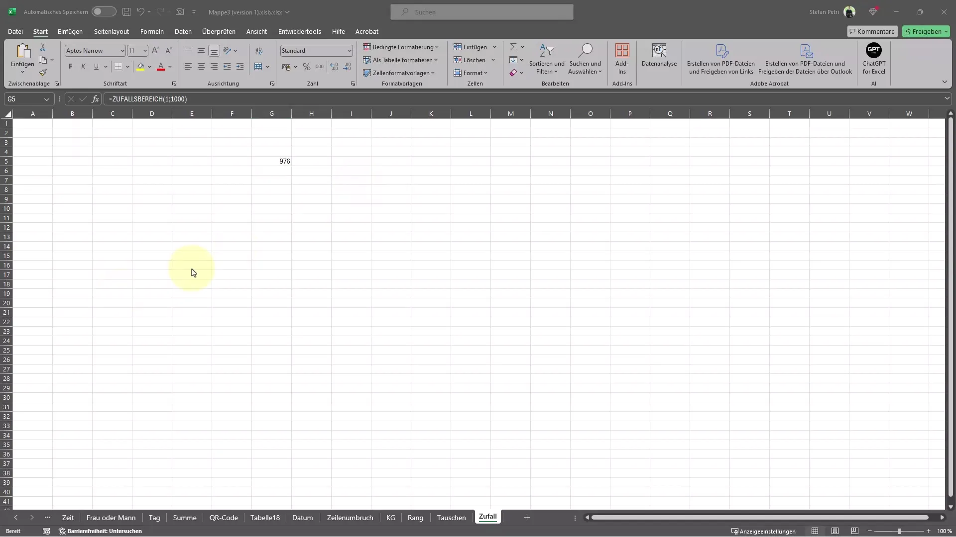 Generating random numbers in Excel - a simple guide