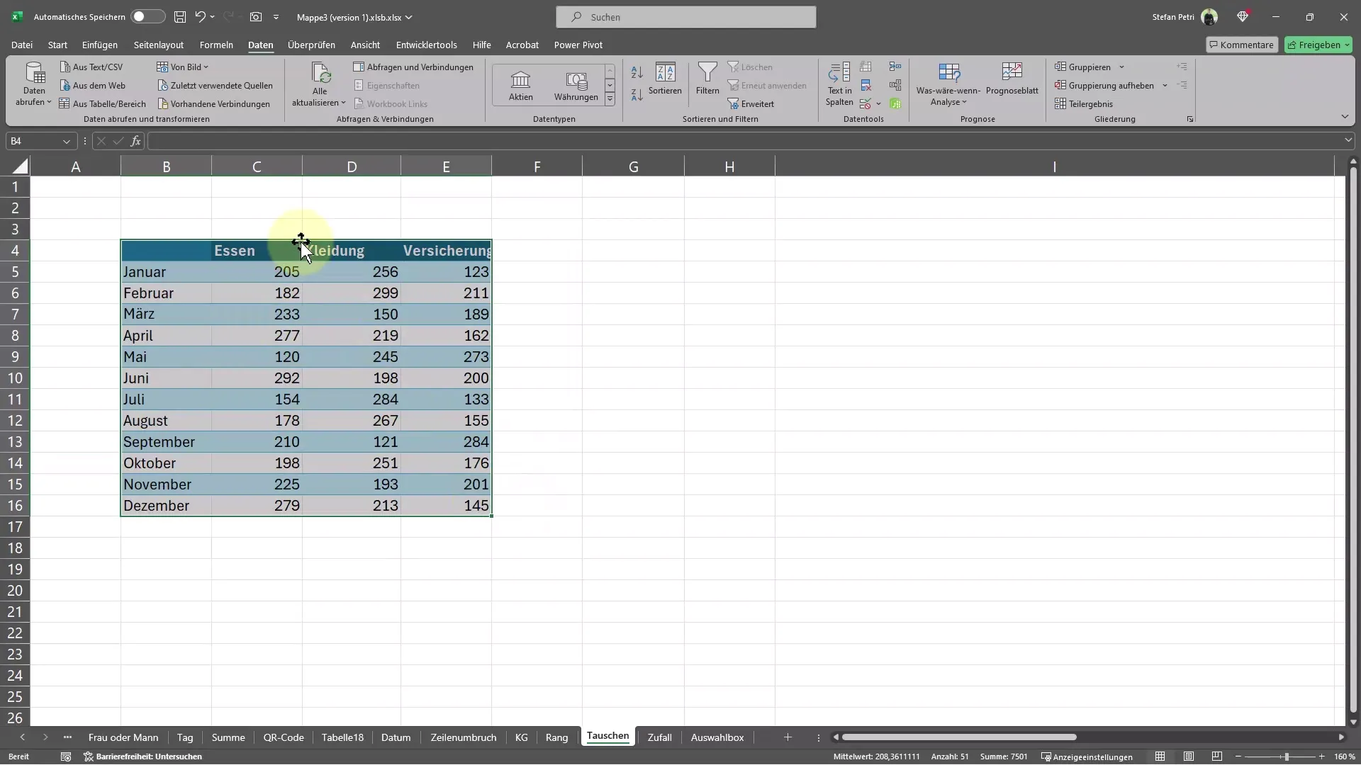 Pindah dan menyalin tabel dengan cepat di Excel