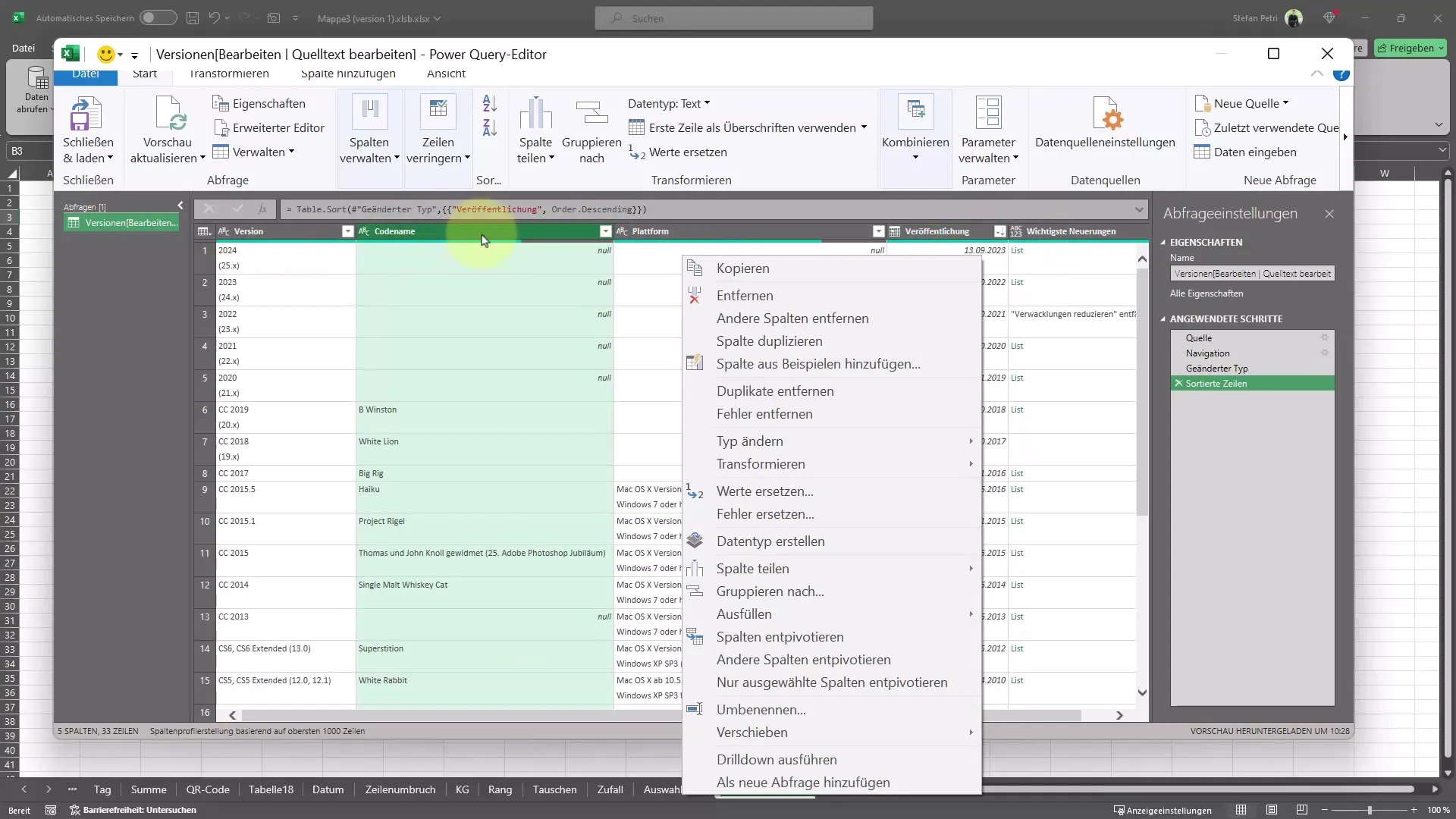 Integrar datos automáticamente desde Internet en Excel