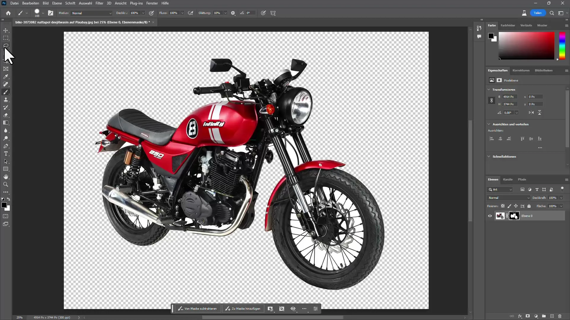 Efficient masking in Photoshop - This is how it works with AI