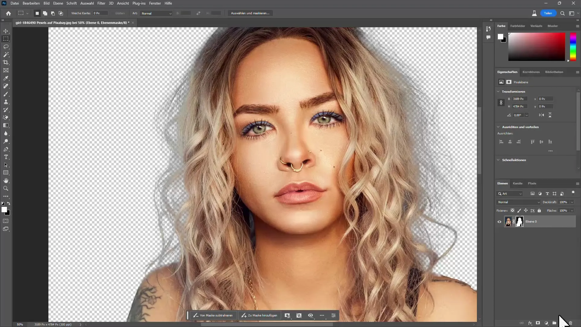 Menghilangkan latar belakang rambut di Photoshop: Langkah-langkah mudah untuk hasil yang sempurna